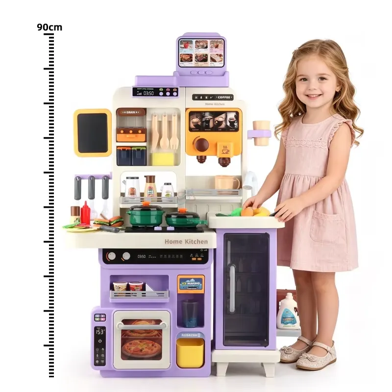 90cm Large Pretend Play Kitche - Kids Toys Kitchen Set ulasan dan harga