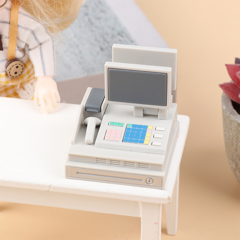 Dollhouse Mini Supermarket Cas - Toy Cash Register ulasan dan harga
