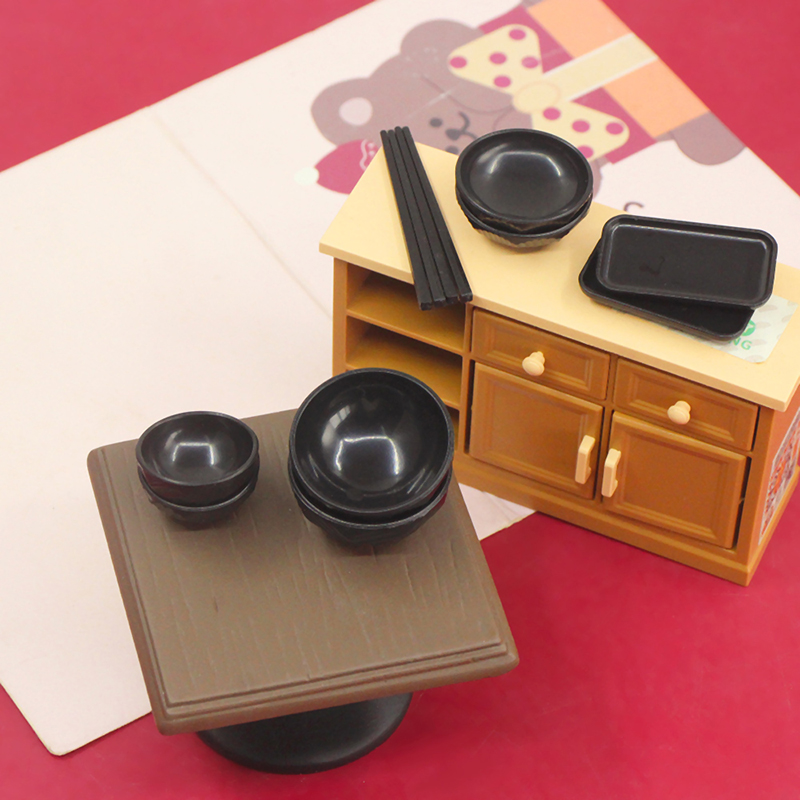 1 set 1:6 1:12 Dollhouse Minia - Kids Toys Kitchen Set ulasan dan harga