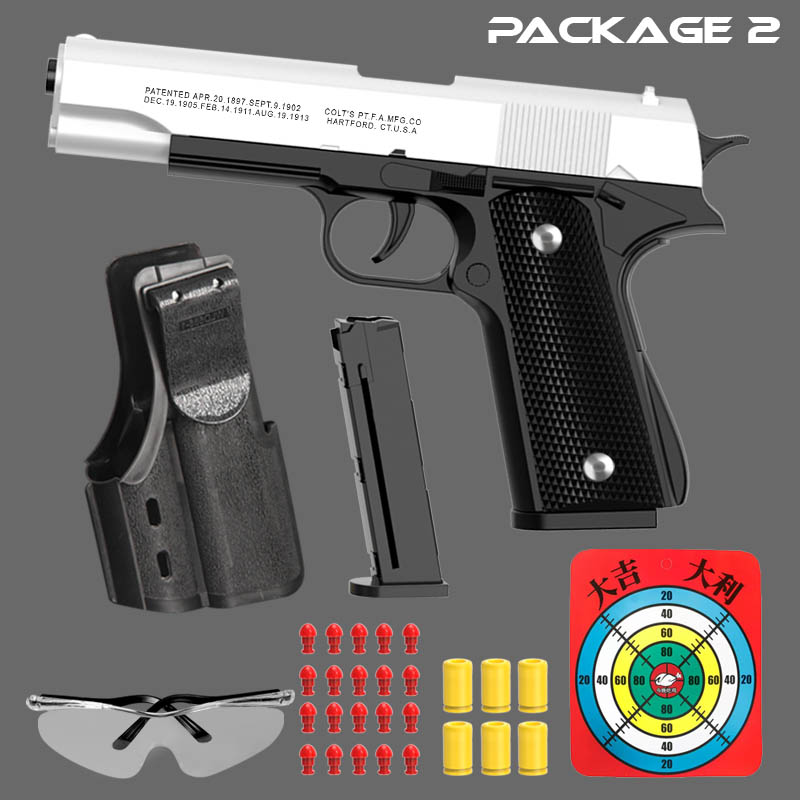 M1911 Colt Toy Gunman Gun, Sof - Catapult Launcher Toy ulasan dan harga
