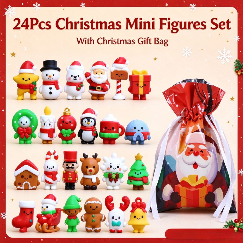 Christmas Mini Figures Blind B - Kids Toys Xmas ulasan dan harga