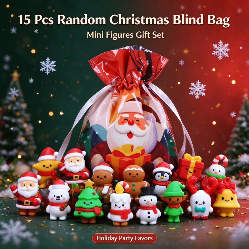 Christmas Mini Figures Blind B - Kids Toys Xmas ulasan dan harga