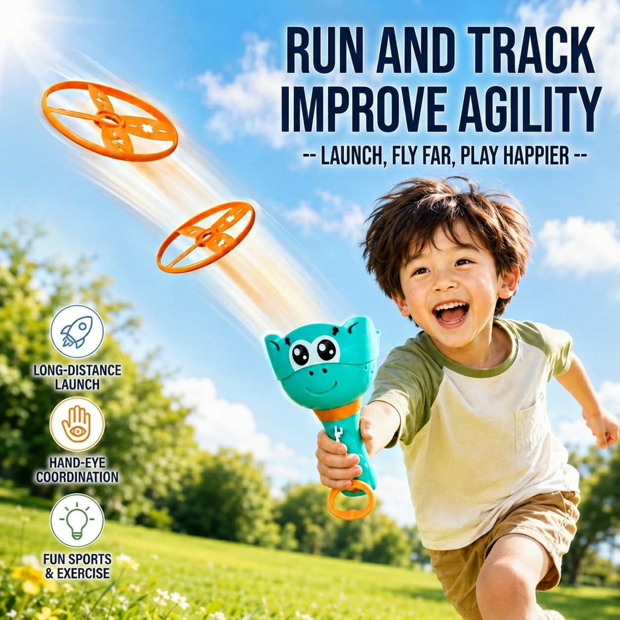 Mquduo Flying Disc Catapult La - Catapult Launcher Toy ulasan dan harga
