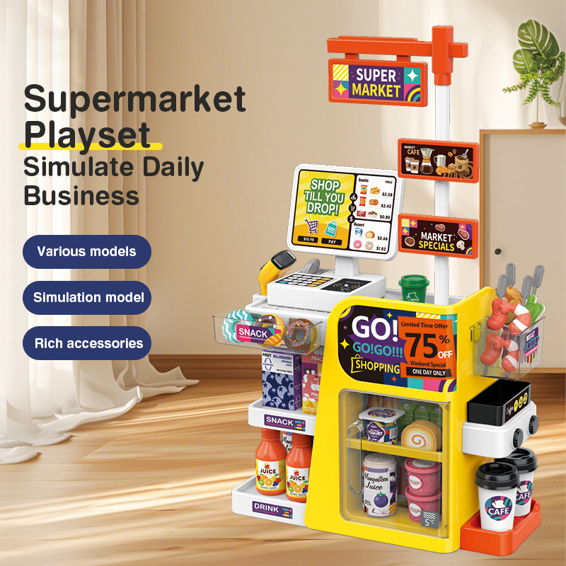 Kids Mini Supermarket Checkout - Toy Cash Register ulasan dan harga