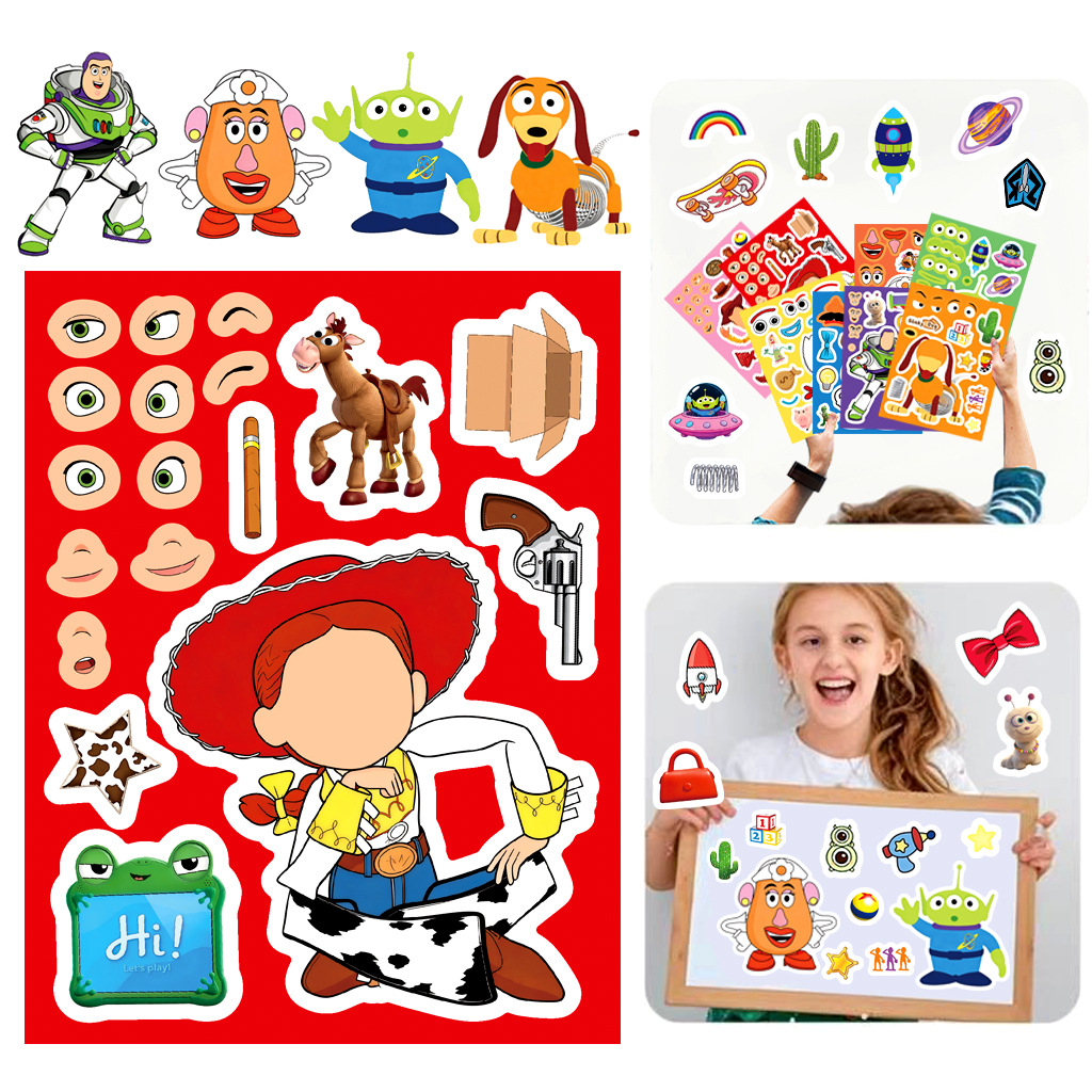 Toy Story 5 Make a Face Sticke - Kids Toys Xmas ulasan dan harga