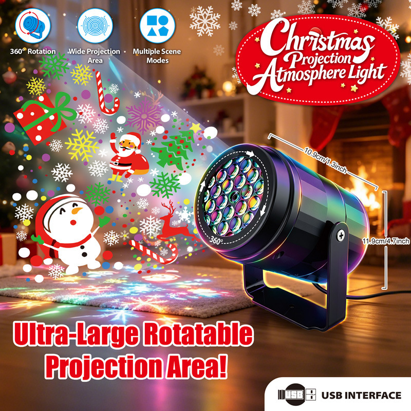 Halloween Christmas LED Projec - Kids Yard Toys ulasan dan harga