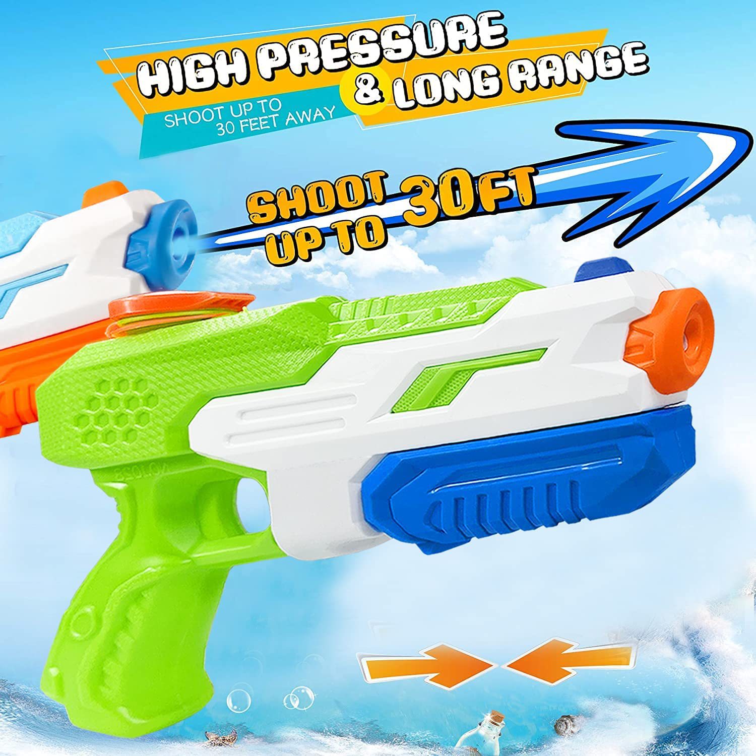 600CC Water Guns Summer Soaker - Kids Yard Toys ulasan dan harga