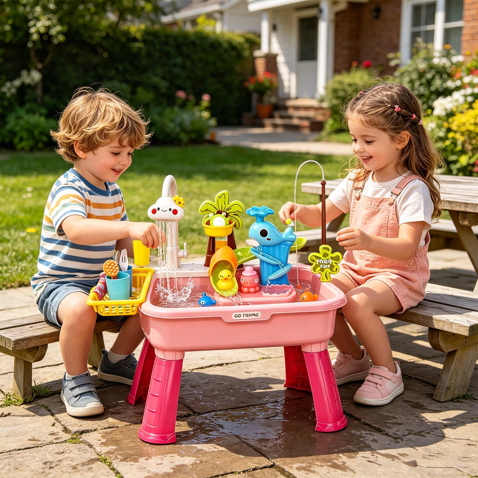 Kids Electric Play Sink with R - Kids Toys Kitchen Set ulasan dan harga
