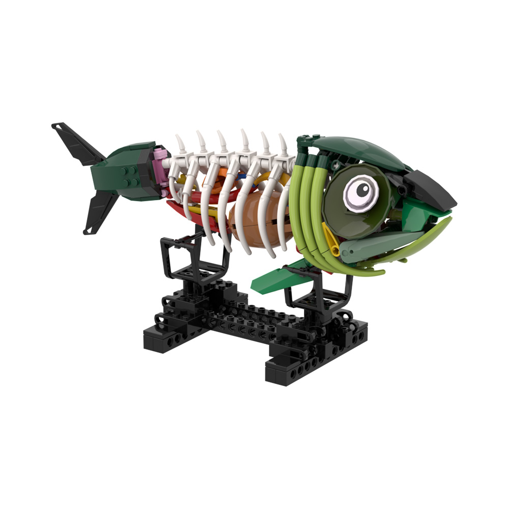 MOC Zombie Fish Model Building - Kids Zombie Toys ulasan dan harga