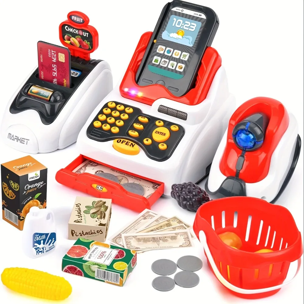 33PCS Toy Cash Register for Ki - Toy Cash Register ulasan dan harga